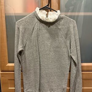 Gray High-Neck Sweater